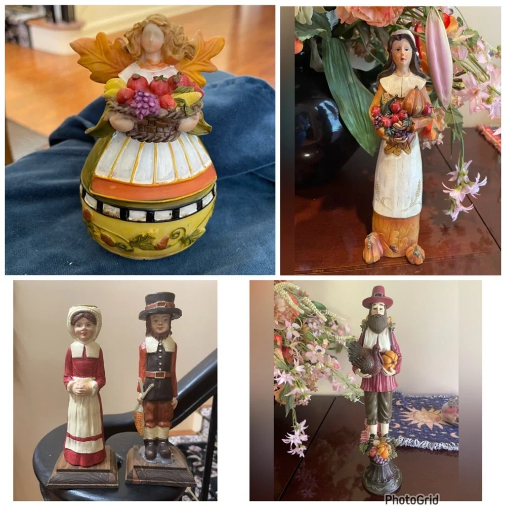 SurLa Table HandPainted Turkey Italy Thanksgiving Center Piece SPECTACULAR 12.5”